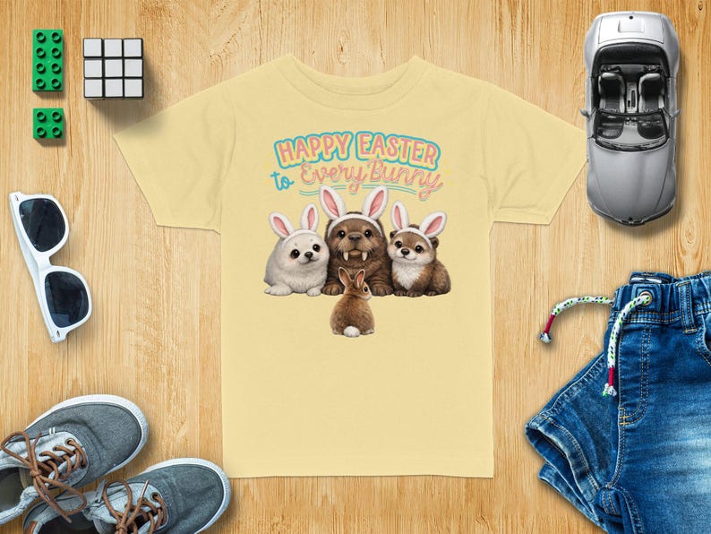 Happy Easter Every Bunny Onesie, Toddler Tee, Ocean Animal Spring ...
