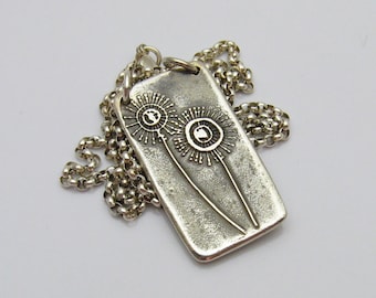 Handmade Silver Dandelion Necklace | Whimsical Botanical Art Jewelry