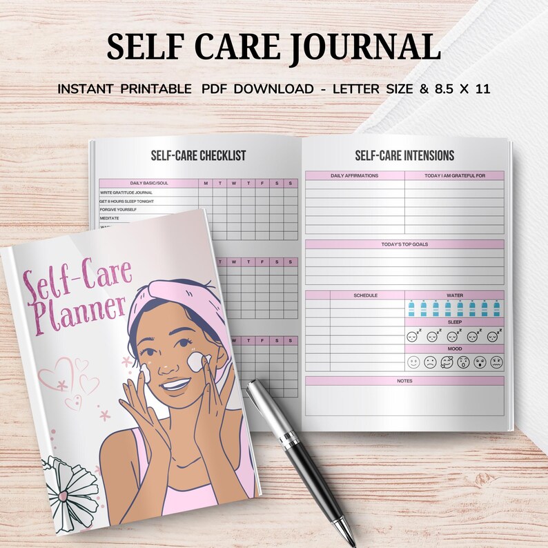 Self Care Journal Printable | Daily Wellness Planner | Mindfulness ...