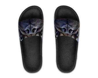 Pug sandalen met gezicht | Slide heren