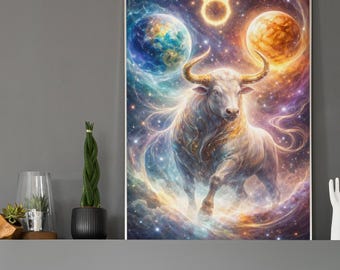 占星術ウォールアートセット | 星座プリントセット | 星座装飾 | 占星術ギフト デジタルダウンロード
