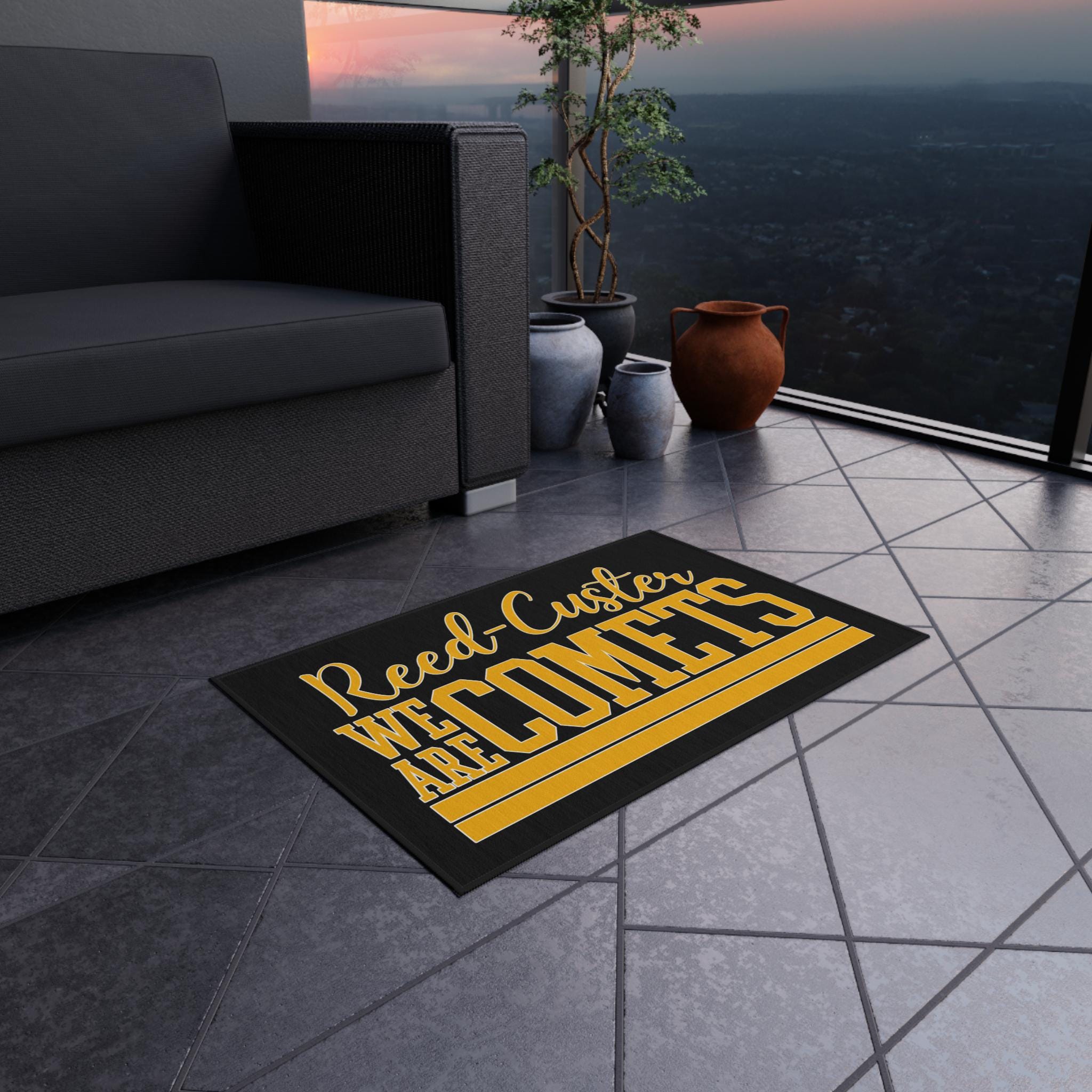 Custom School Mascot Outdoor Rug School Spirit Area Rug, College Dorm ...