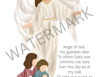 Oración digital Ángel de Dios, Descarga digital, Oración católica, cuarto de niños