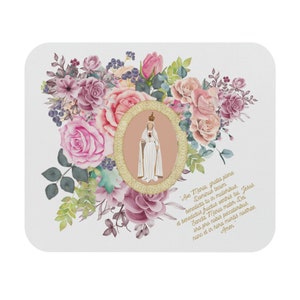 Ave Maria mit lateinischem Gebet katholisches Mauspad (Rechteck)