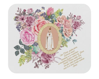 Ave Maria with Latin prayer Catholic Mouse Pad (Rectangle)