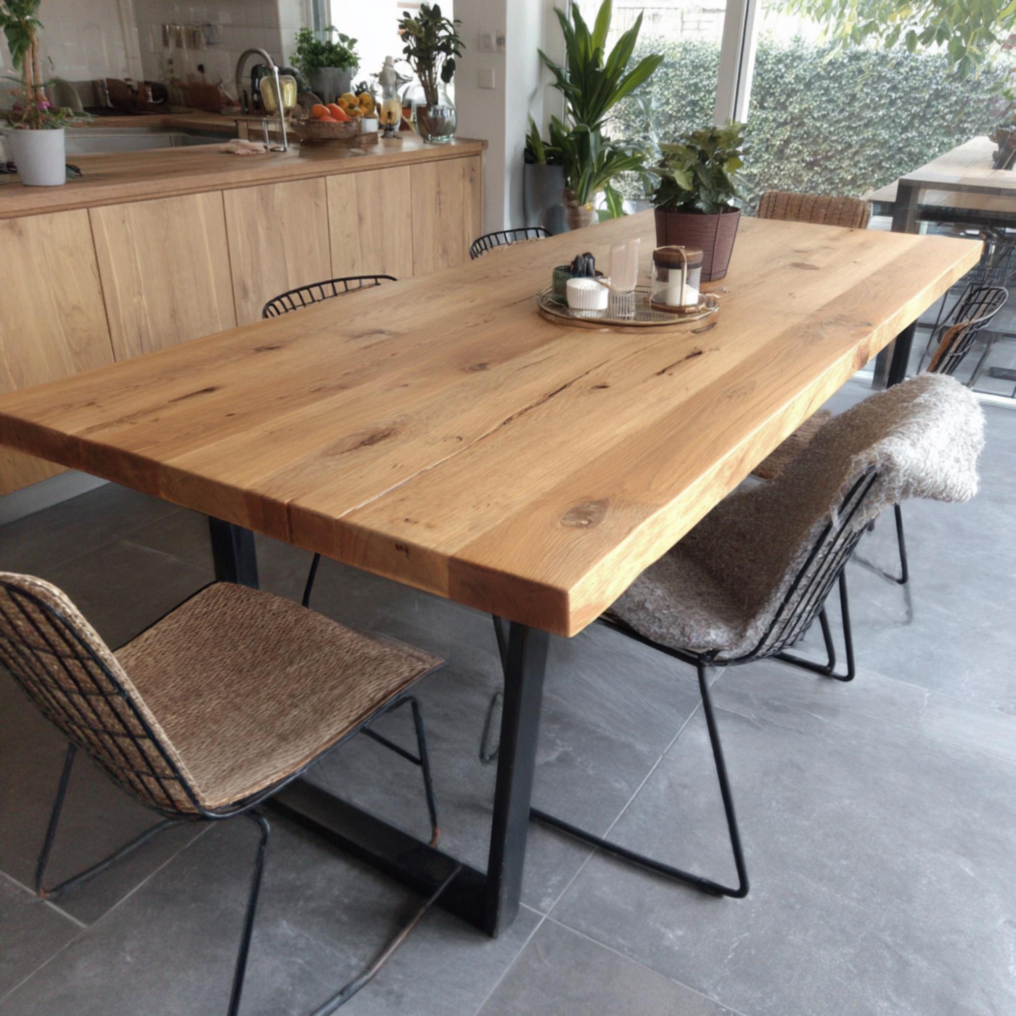 Rustic Solid Walnut Dining Table - Handmade Wooden Furniture ...
