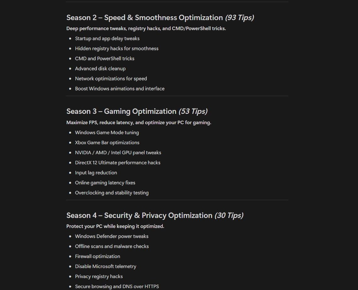 Windows Booster Playbook - Etsy