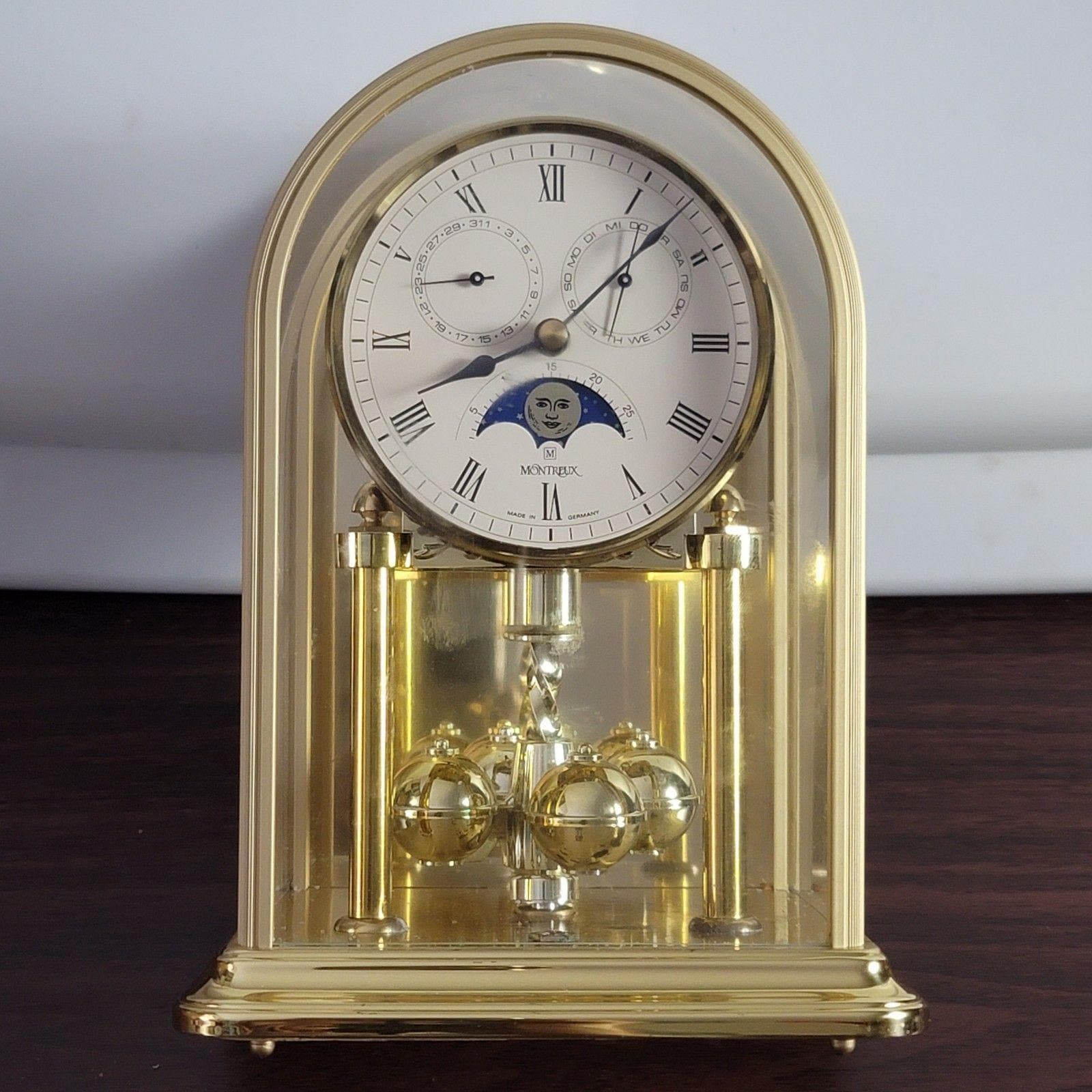 Vintage Montreux West German Moon Phase Calender Complications  display picture 1