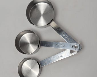 Vasos medidores de acero inoxidable Master Class - Juego de 3