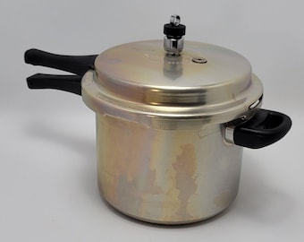 Olla a presión TTK Prestige LTD India Mantra Aluminum de 5 cuartos de galón para estufa