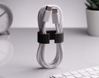 Kabelclip-Organizer-Set | 3D-gedrucktes Kabelmanagement für den Schreibtisch | Kabelhalterclips | Minimalistische Kabelorganisation | Büro-Schreibtischzubehör