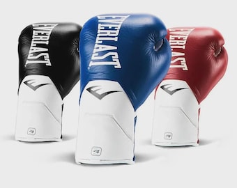 Everlast Elite Pro Boxing Gloves | Lace up Sparring, 6oz-18oz - Etsy