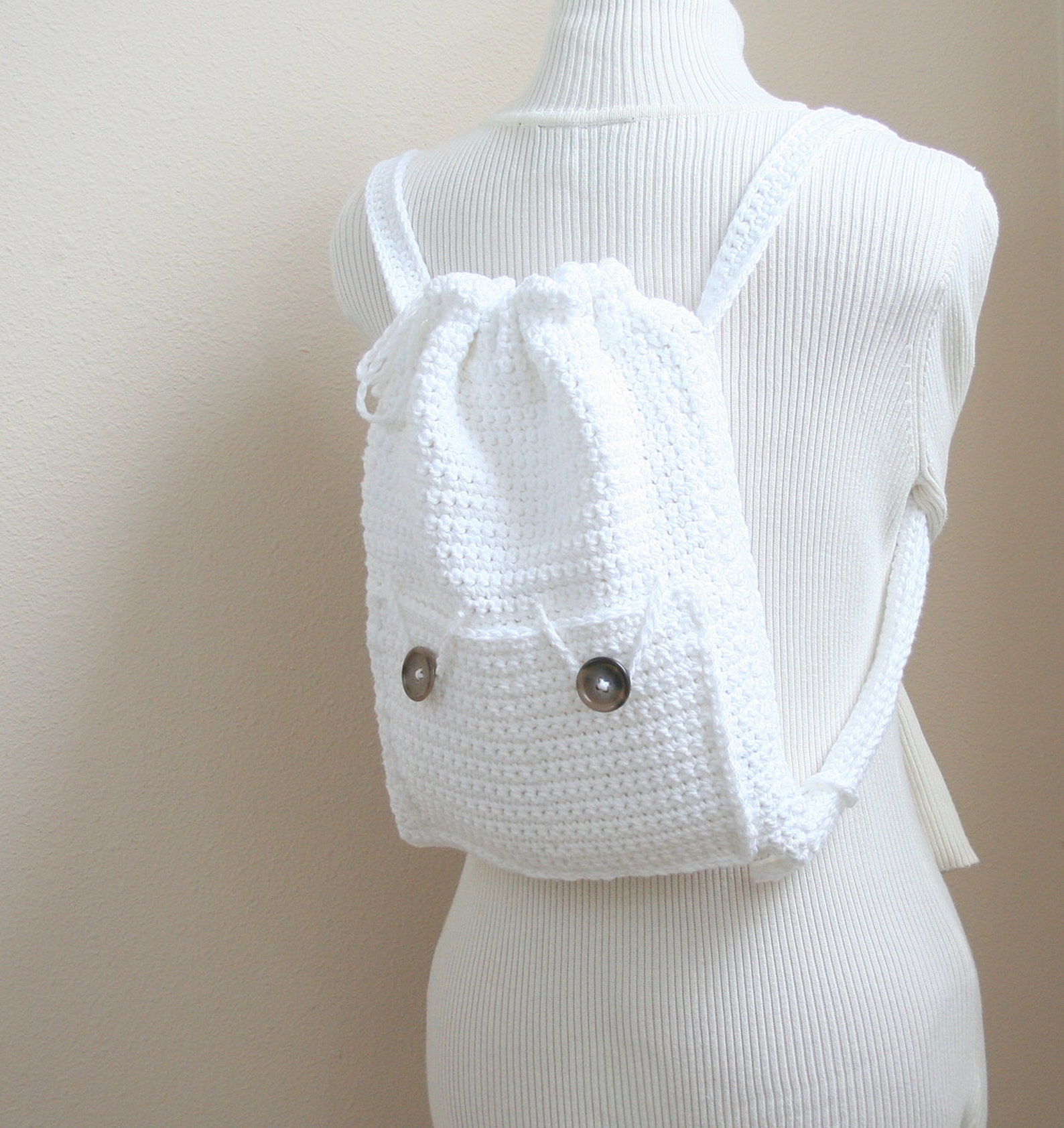 PDF DIGITAL Patterncrochet Backpack Patterndrawstring Etsy