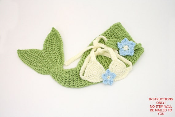 baby mermaid outfit crochet pattern