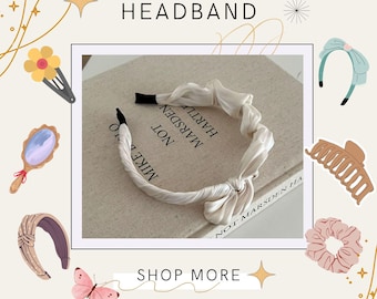 Perle + Stoff + Verzierte Stirnbänder für Frauen | Bequeme Bow, Twist & Pearl Stirnbänder 【Kostenlos Versand in Großbritannien】