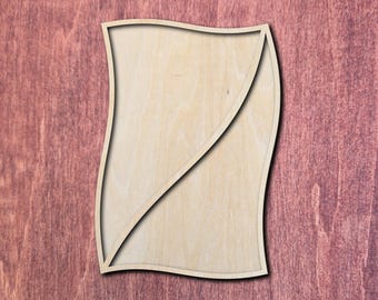 Rectangular Mosaic Frame, Teacher DIY Gift, Wooden Mosaic Tray, DIT Laser Cut Blank, Unfinished Substrate, Wood DIY Mosaic Base,