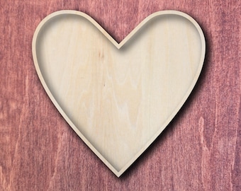 Heart Mosaic Frame, Romantic Gift DIY blank, Wooden Tray, Blank Base, Wood Substrate, DIY Love Decor, Mini Mosaic Ornament, Small Craft