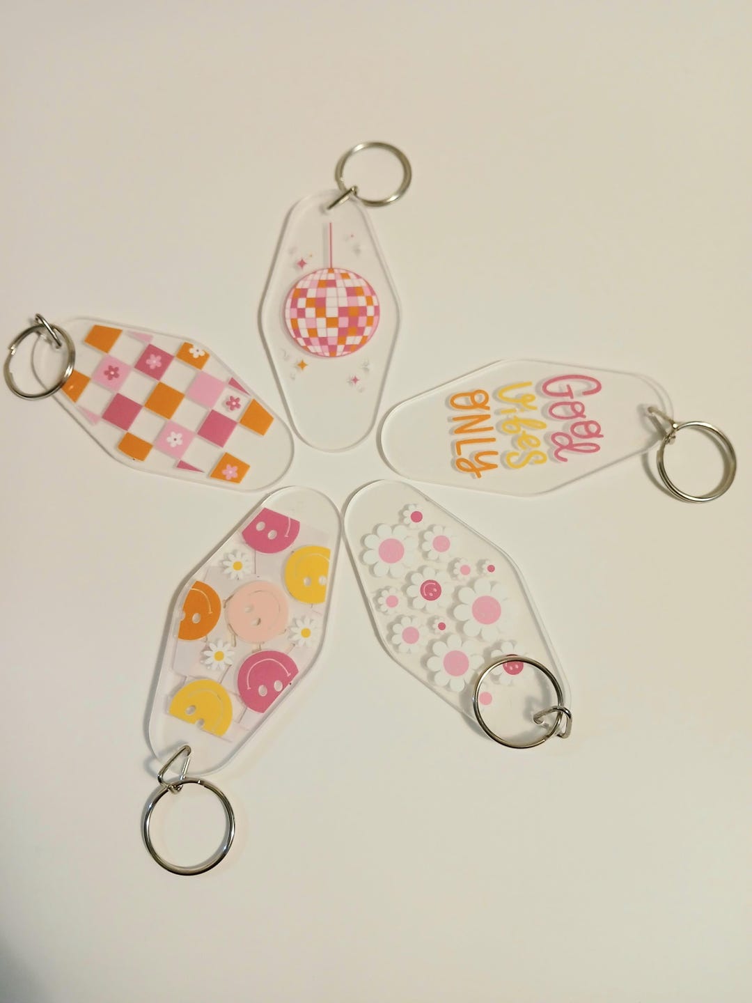 Plaster Keychains Plastic Keychain With Decorations - Etsy