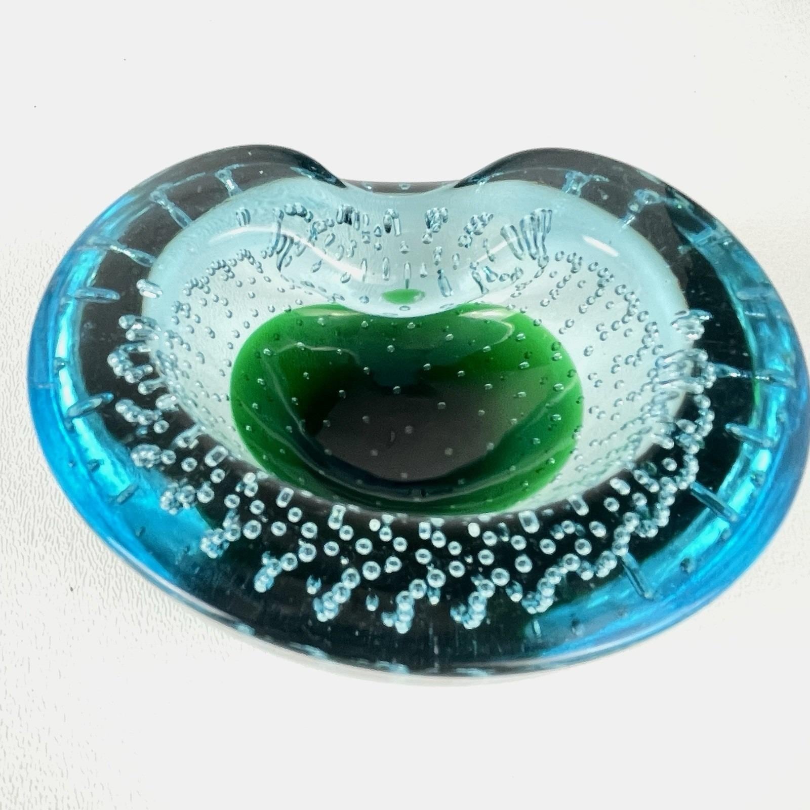 Blue Murano Ashtray - Etsy