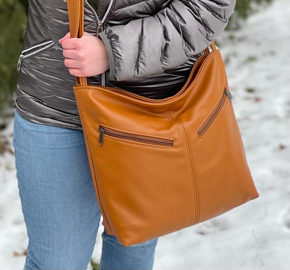 LEATHER PURSE STRAPS Honey Colour Crossbody Bag Strap 