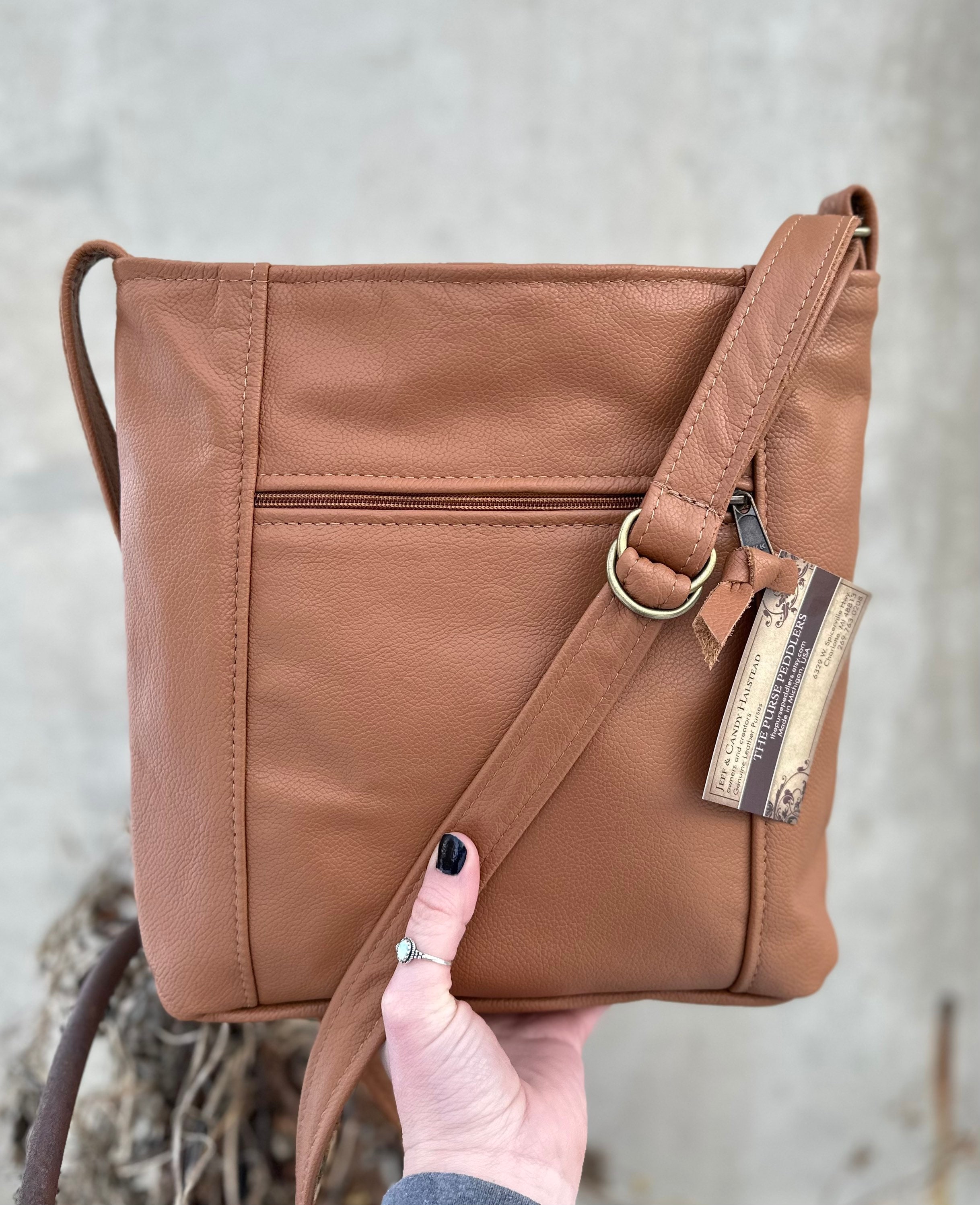 Dark Tan Crossbody
