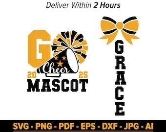 Cheer Team Template svg, Mascot Cheer svg, Custom Mascot svg, Cheer Mom svg, Cheerleader svg png, Cheer Team Shirt svg, Cheerleading svg png