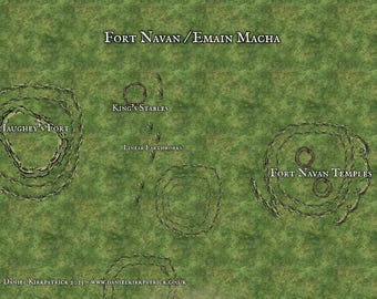 Navan Fort Emain Macha Archaeological Reconstruction Map – Iron Age Royal Site Ulster Digital Download