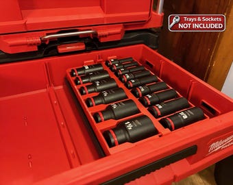 Milwaukee Packout adapterplaten voor diepe bussen (set van 2) | OEM-inzetstukken | Middelgrote en grote lades