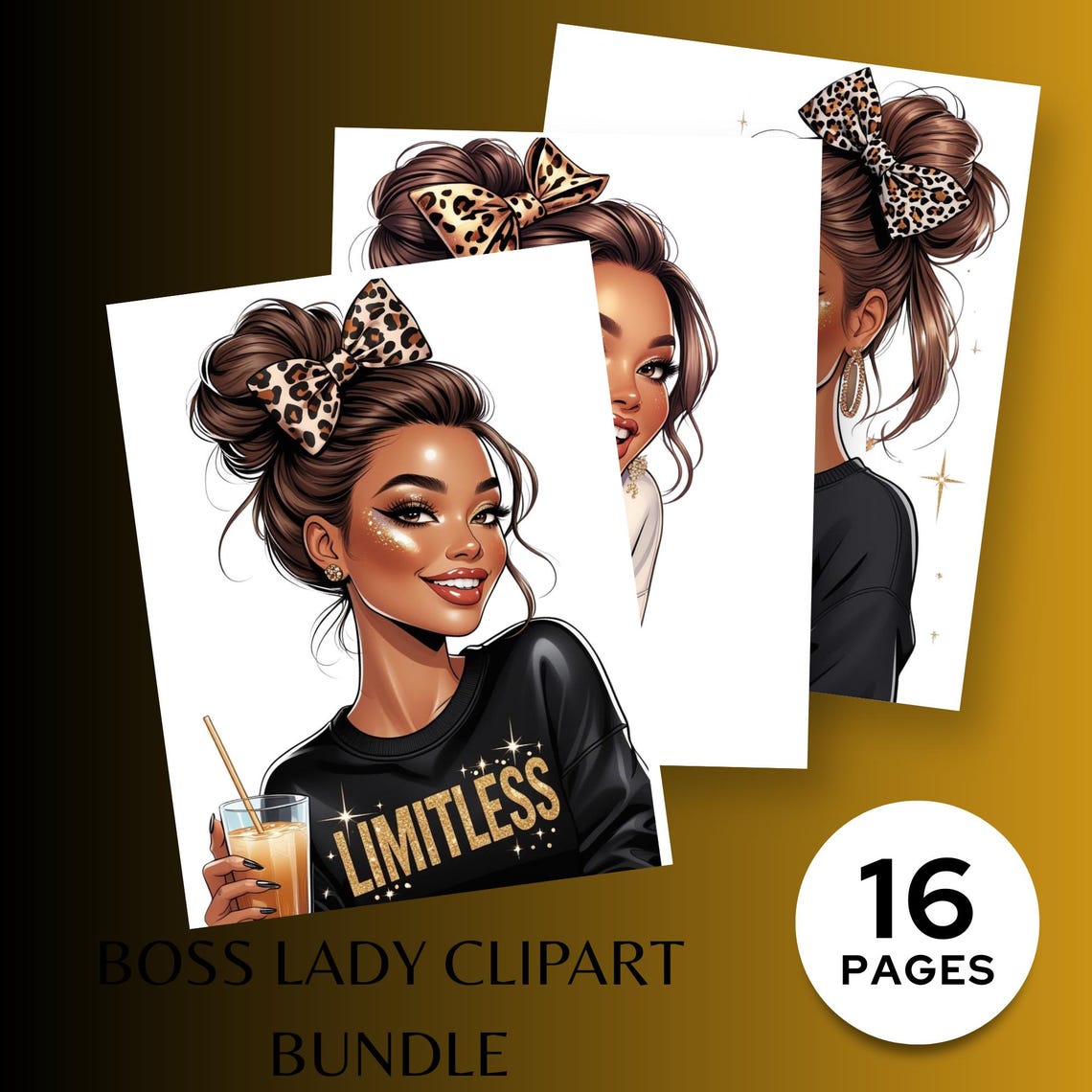 Boss Lady Clipart Bundle - Etsy Canada