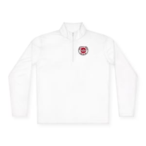 Sudadera unisex con cremallera de un cuarto "Orgulloso triatleta japonés" — Equipamiento para triatletas japoneses (natación, ciclismo, carrera)