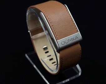 Leather Band Compatible with WHOOP 5.0 / MG — Genuine Leather Replacement Strap