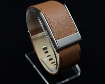 Leather Band Compatible with WHOOP 5.0 / MG — Genuine Leather Replacement Strap