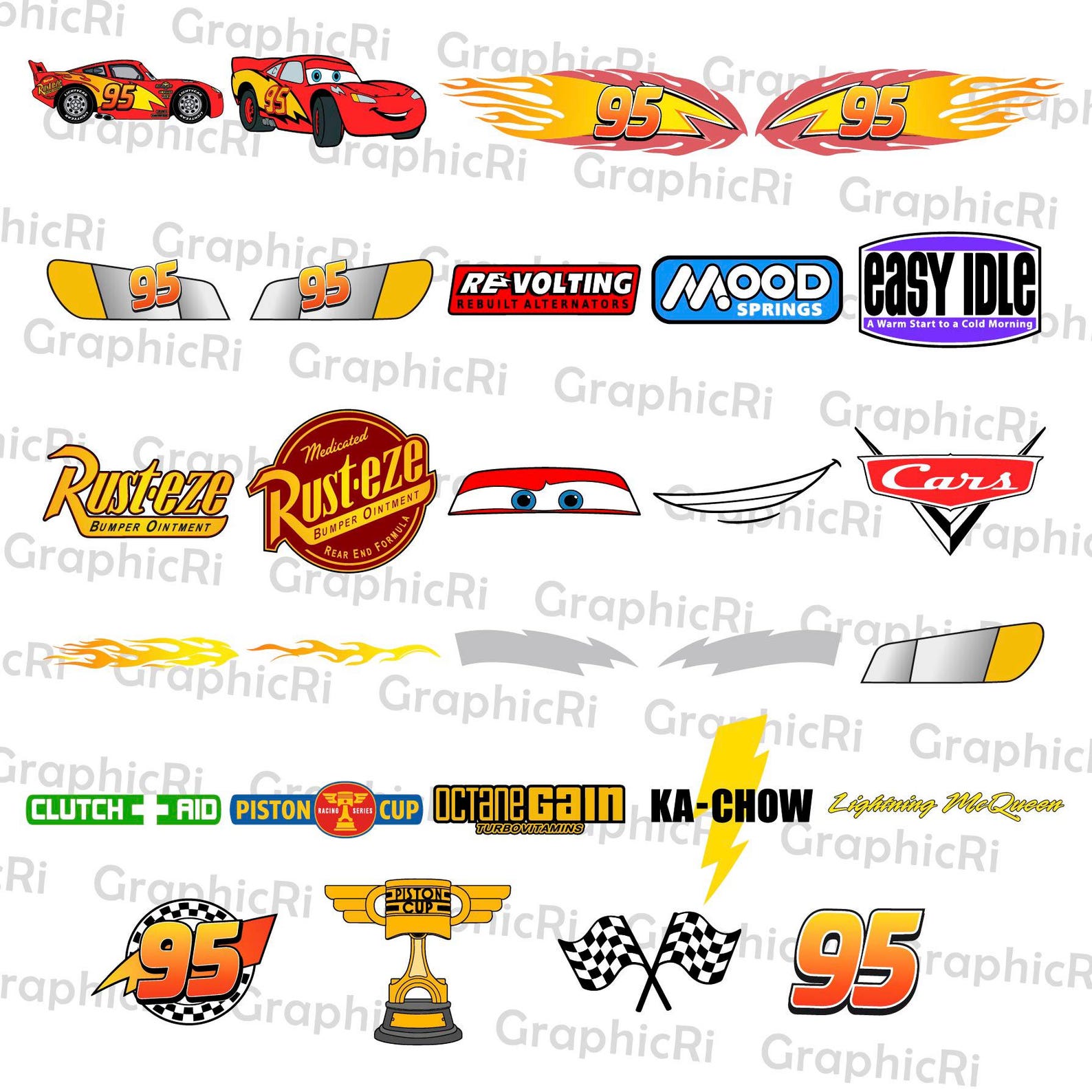 Racing Cars Decals Svg Png Bundle, Racing Cars Svg, Sponsor Decal ...