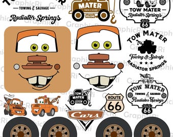 Old Tow Truck Decals Svg Png, Racing Cars Svg, Sponsor Decal Sticker Svg, Cars Sublimation, Family Vacation Svg, Family Birthday Svg