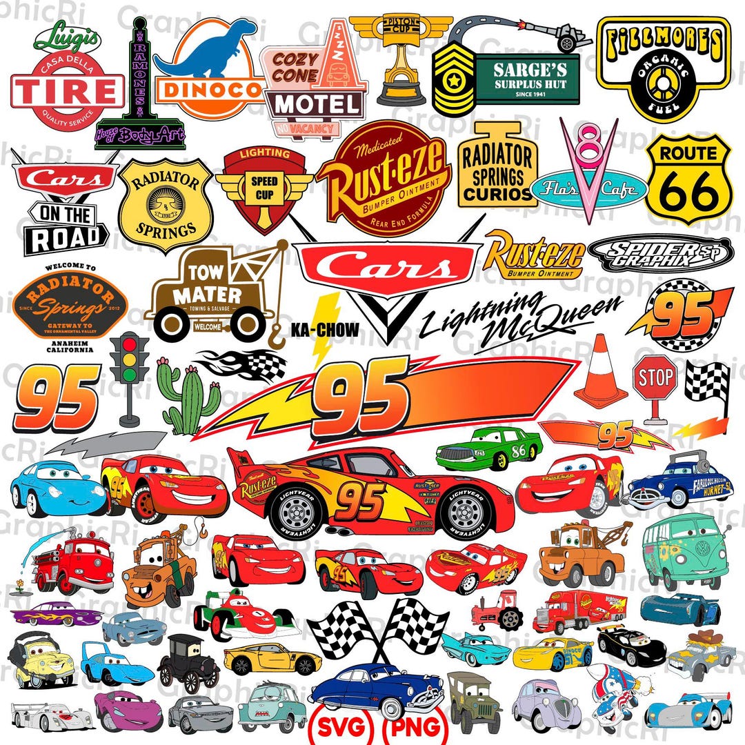 Racing Cars Svg Png Bundle, Racing Cars Decals Svg, Sponsor Decal Sticker Svg, Family Vaca
