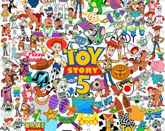 Cowboy Toy Characters Svg Png Bundle, Space Ranger Toy Svg, Toy Family Vacation Svg, Toy Family Birthday Svg, Animated Toy Friends Svg