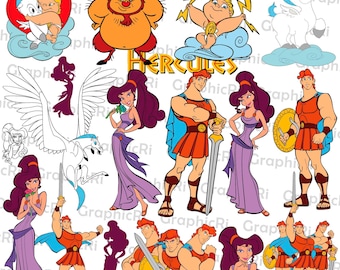 Pacchetto di immagini SVG e PNG sulla mitologia greca, design SVG di eroi forti, SVG per il compleanno da zero a eroe, SVG per le vacanze in famiglia, SVG della squadra dei cattivi