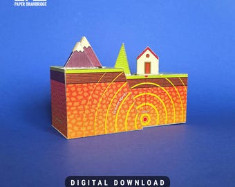 Diorama sismique 3D pour l'apprentissage en classe | Activité STIM | Créations manuelles en papier