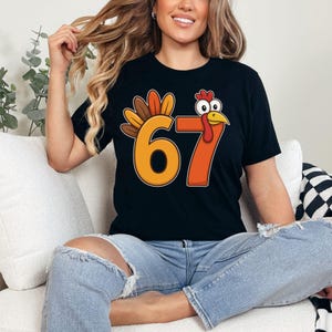 6, 7 Thanksgiving Turkey Meme PNG Bundle (Digital Download) image 9