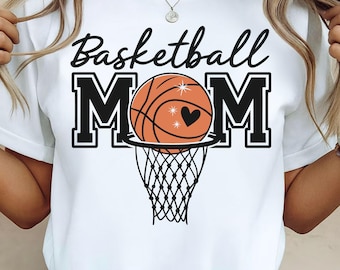 Basketball Mom Png, Basketball Png, Basketball Game Day Png, Basketball Mama Png Sublimation, Retro Basketball Glitter Png Shirt Design
