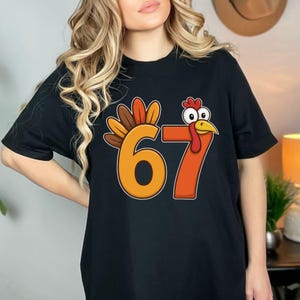 6, 7 Thanksgiving Turkey Meme PNG Bundle (Digital Download) image 10