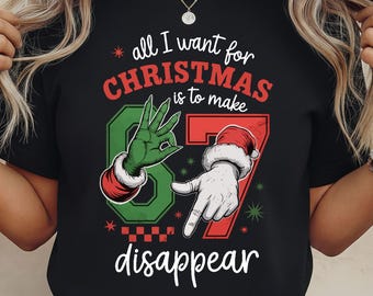 Funny Christmas 67 Disappear Meme PNG (Digital Download)