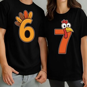 6, 7 Thanksgiving Turkey Meme PNG Bundle (Digital Download) image 2