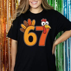 6, 7 Thanksgiving Turkey Meme PNG Bundle (Digital Download) image 8