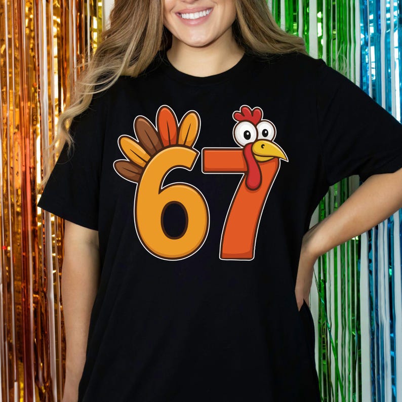 6, 7 Thanksgiving Turkey Meme PNG Bundle (Digital Download) image 8