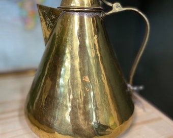 Vintage Brass Teapot with Handle