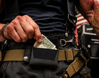 Firefighter/EMT Turnout pants pouch/wallet.  Small money/glove pouch. Beta version