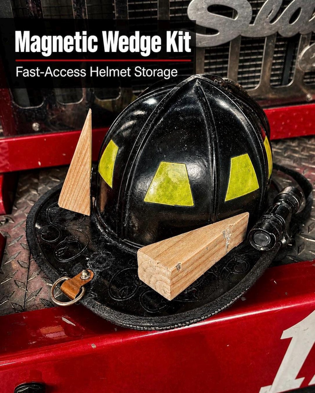 EMS クロスシェイカー プライム Firefighter Magnetic Helmet Wedges / Chocks. Kit to Make Your