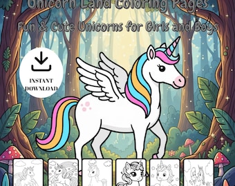 Unicorn Coloring Pages: 26 Fun Printable Sheets for Kids (PDF)