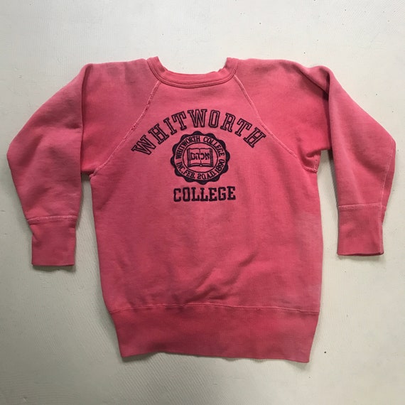 rare 1950's vintage Whitworth College cotton sweat